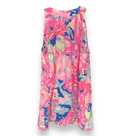 Lilly Pulitzer Bailey Multi Playa Hermosa Sleeveless Silk Top Women’s Size Small - Picture 6 of 12